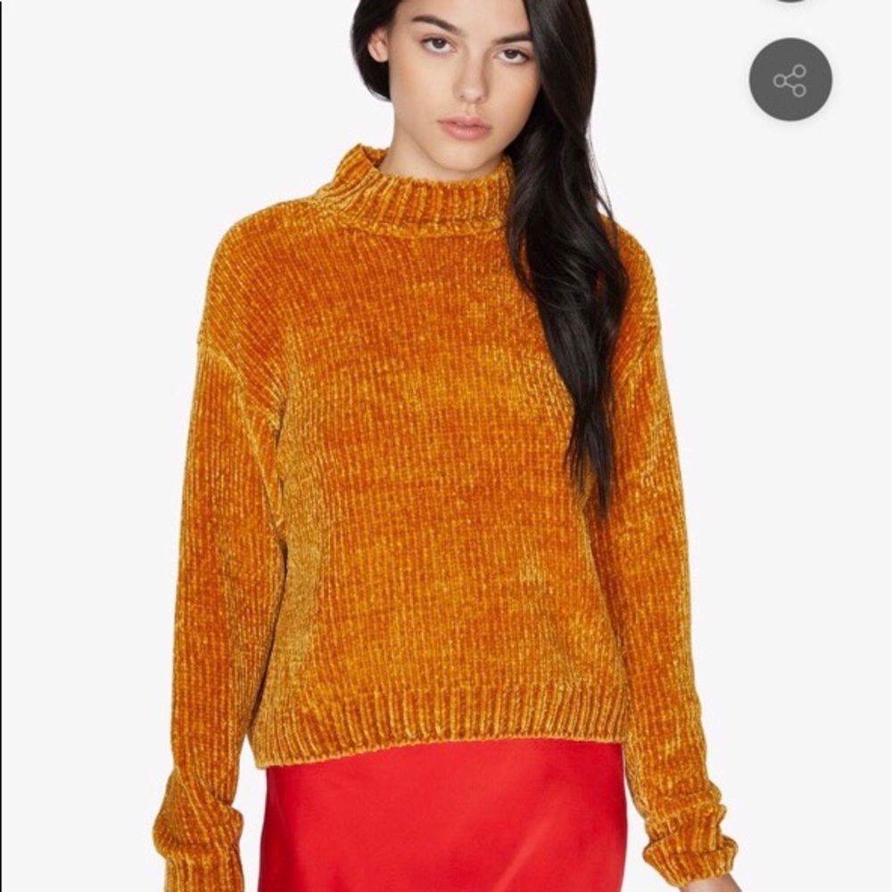 Sanctuary Chenille Mock Neck Sweater